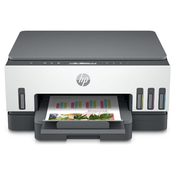 Impresora Multifunción HP Smart Tank 7008 MFP Pantalla LCD 4800x1200dpi A4 Color 1xUSB-A 2.0 WiFi Dúplex Gris (9B5C5A)