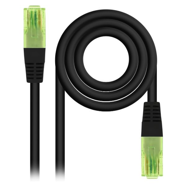 Cable de Red Nanocable Cat.6 RJ45 UTP 20m Negro (10.20.1420-BK)