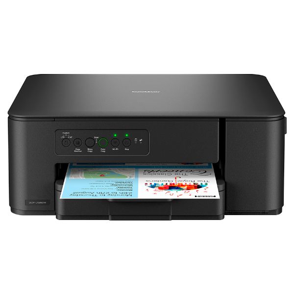 Impresora Multifunción Brother InkJet 1200x6000dpi A4 Color Bandeja 150 Hojas 1xUSB 2.0 WiFi 4 Dúplex Negra (DCP-J1260W)
