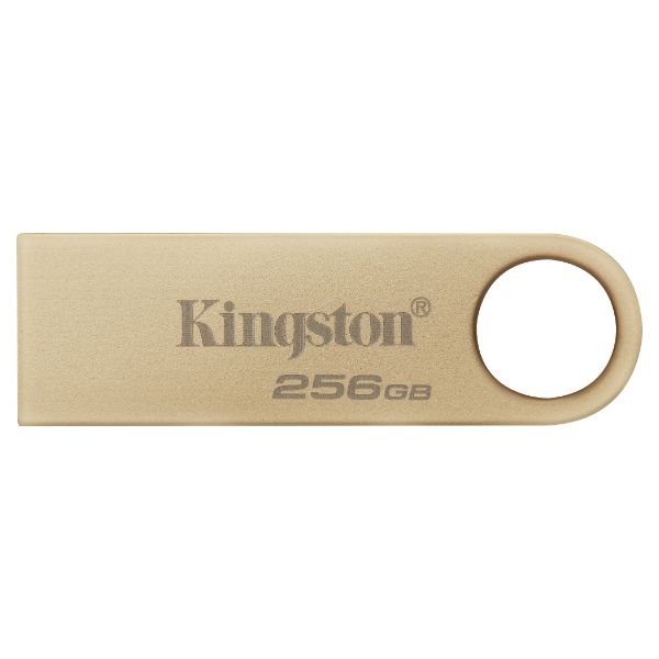 Pendrive Kingston DataTraveler SE9 G3 256Gb USB-A 3.0 Lectura 220 Mb/s Escritura 100 Mb/s Llavero Metal Dorado (DTSE9G3/256GB)