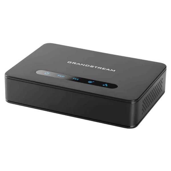 Adaptador Grandstream de telefono analógico, 1 puerto FXS para teléfono analógico y 1 puerto FXO para línea PSTN. (HT813)