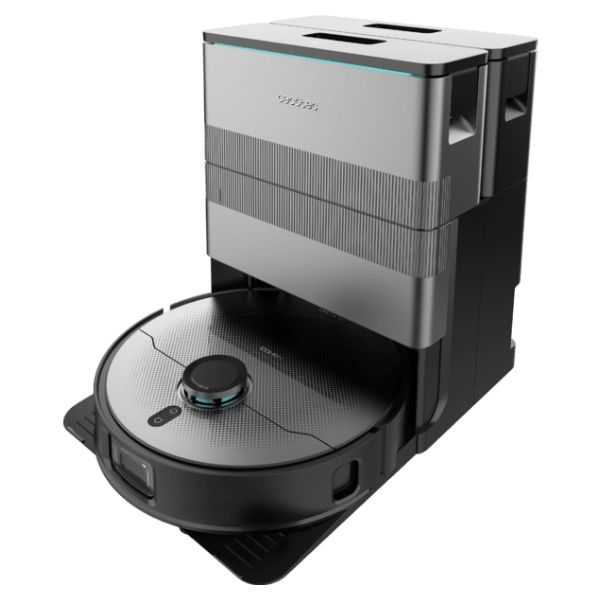 Robot aspirador Cecotec Conga X100,con sistema de limpieza adaptativa. 20000Pa de poder de succión, base 4 en 1 con desinfección. Inteligencia Artificial con cámara. Mopas giratorias elevables. Cepillo lateral y mopa extensible. App. (A01_EU01_114479)