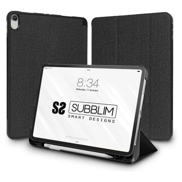 Funda SUBBLIM Shock Case 10.9' Folio Cloth iPad 10th Gen Cierre Magnético Negra (SUBCST-5SC316)