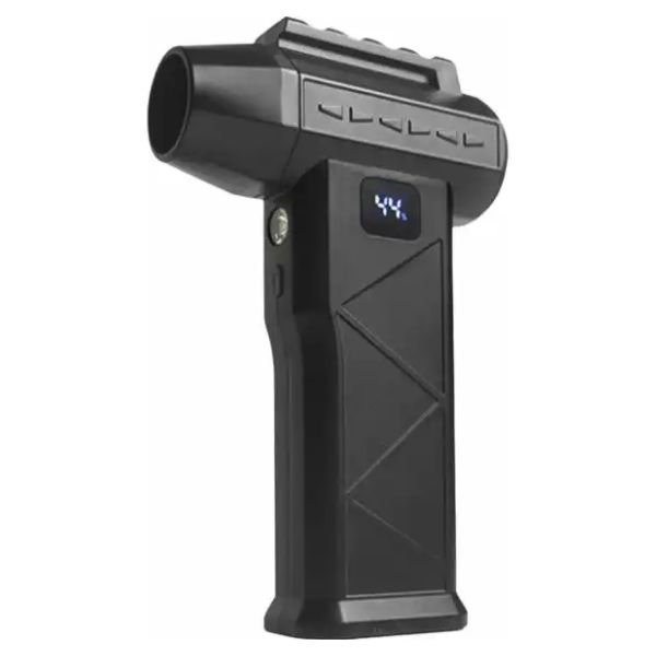 Soplador de Mano DENVER Carga por USB-C 6000mAh Luz LED 2 Boquillas de limpieza nEGRO (HJB-172)