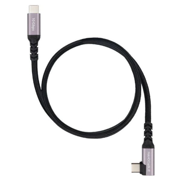 Nanocable USB-C/M a USB-C/M PD 100W 0.5m Negro (10.01.4700)