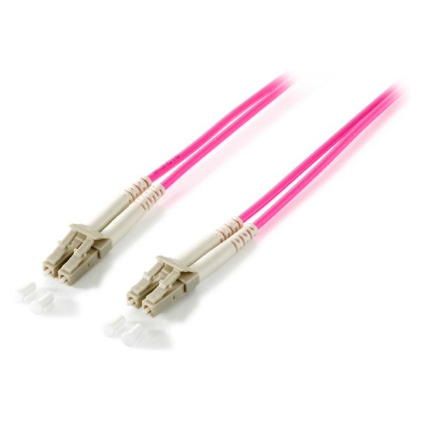 Cable EQUIP Fibra Óptica LC/M a LC/M OM4 Multimodo 10m Gris/Violeta (EQ255516)