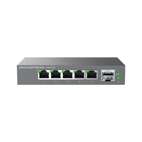 Switch Grandstream 8xRJ45 1xSFP+ Ethernet LAN GbE PoE Negro (GWN7701P)