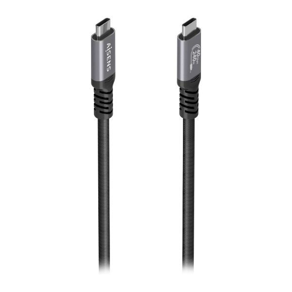 Cable AISENS USB-C 4.0/M a USB-C 4.0/M 8K PD 3.1 240W 1m Negro (A156-0994)