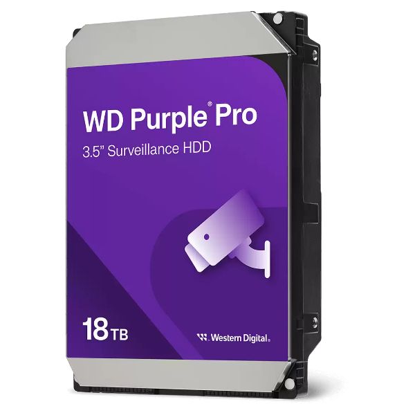 Disco Western Digital Purple Pro Surveillance 3.5' 18Tb SATA3 512Mb 7200rpm 6 Gbit/s (WD181PURP)