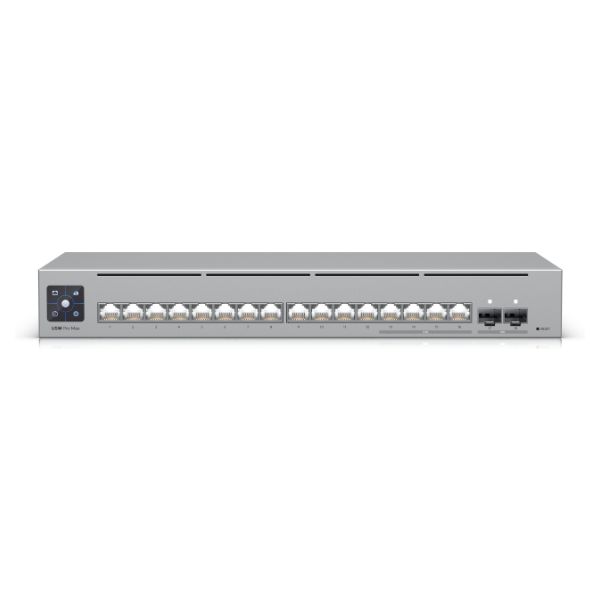 Switch Ubiquiti 16xRJ45 2xSFP+ Ethernet 2.5 GbE 1U Rack Gris (USW-PRO-M)