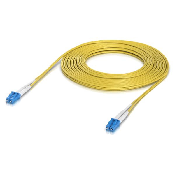 Cable Ubiquiti Fibra LC UPC Dúplex OS2 MM 0,5m Pack 10(UACC-OFC-S2-LULU-0.5M-10)