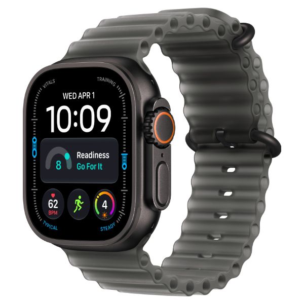Smartwatch Apple Watch Ultra 4 OLED Retina Digital Táctil Color 49mm 64Gb Multideporte Micrófono/Altavoces Integrados NFC WiFi 4 Bluetooth 5.3 GPS 5G watchOS 27 Cuerpo Titanio Negro Correa Silicona Negra (MJAY4QL/A)