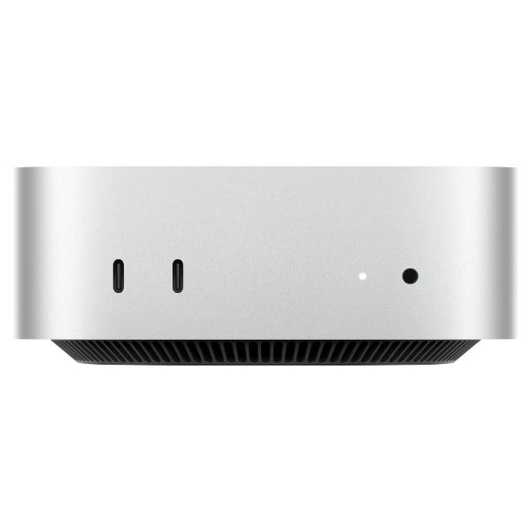 Ordenador Apple Mac Mini M6 16Gb 256Gb SSD 2xUSB-C 3.1 3xThunderbolt 4 1xHDMI 1xRJ45 WiFi 7 Bluetooth 6.0 Ethernet 2.5 GbE macOS 27 Gloden Gate Plata (MHQK4TY/A)