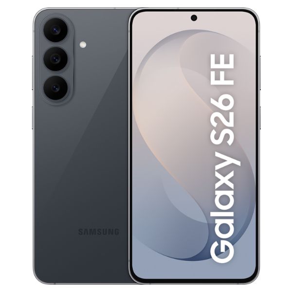 Smartphone Samsung Galaxy S26 FE 6.7' Dynamic AMOLED 2X Samsung Exynos 2500 8Gb 128Gb Cámara Trasera Triple 50/12/8mp Cámara Frontal 12mp NFC USB-C 2.0 IP68 WiFi 5 Bluetooth 5.4 5G Android 17 Negro Grafito (SM-S741BZKDEUB)