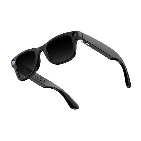 Gafas Inteligentes NILOX con cámara integrada, inteligencia artificial, audio «Open Ear», micrófono integrado y lentes de PC con protección contra la luz azul y UV400. Negro (NXSGGLASSESAI)