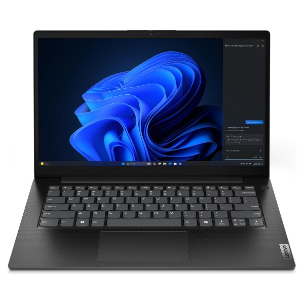 Portatil Lenovo V14 G5 IRL Intel Core 5 120U 14' Full HD Anti-Reflejos 8GB DDR5 512GB SSD M.2 NVMe FreeDOS USB-C HDMI WiFi 6 Tecla Copilot MIL-STD-810H. Negro (83GU00DXSP)
