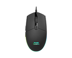 Ratón Mars Gaming Óptico Diestro RGB USB-A 3200dpi 6 Botones Cable 1.6m Negro (MMG)