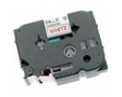 Cinta Rotuladora BROTHER Laminada 24mm 8m Negro sobre Blanco (TZe-251)