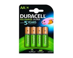 Pack 4 Pilas Duracell AA Recargables 1.2V (HR06-P)