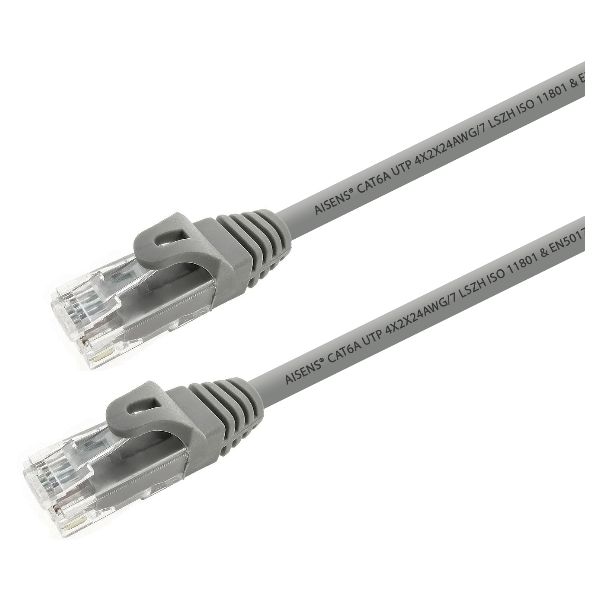 Cable de Red AISENS RJ45 Cat.6a UTP AWG24 15m Gris (A145-0331)