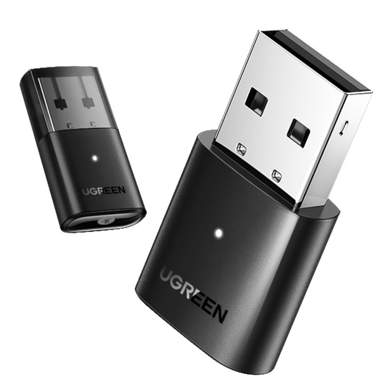 Adaptador Ugreen USB 20 Mbit/s Bluetooth 5.0 PC/Portátil Negro (80889)